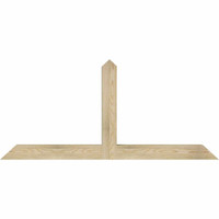 60"W x 27"H x 04"D x 4"F, 11/12 Pitch, Portland Rough Sawn Timber Gable Bracket, Douglas Fir