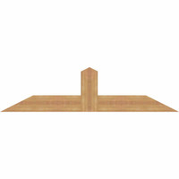 60"W x 15"H x 3 1/2"D x 5 1/2"F, 06/12 Pitch, Portland Smooth Timber Gable Bracket, Western Red Cedar