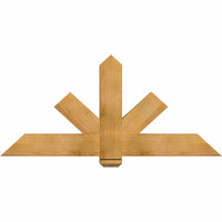 60"W x 27"H x 04"D x 6"F, 11/12 Pitch, Kennewick Rough Sawn Timber Gable Bracket, Western Red Cedar
