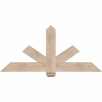 60"W x 27"H x 3 1/2"D x 5 1/2"F, 11/12 Pitch, Kennewick Smooth Timber Gable Bracket, Douglas Fir