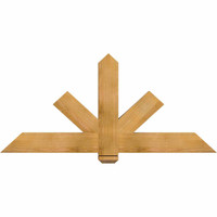 60"W x 27"H x 3 1/2"D x 5 1/2"F, 11/12 Pitch, Kennewick Smooth Timber Gable Bracket, Western Red Cedar