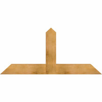 60"W x 27"H x 04"D x 6"F, 11/12 Pitch, Portland Rough Sawn Timber Gable Bracket, Western Red Cedar