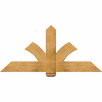 60"W x 27"H x 04"D x 6"F, 11/12 Pitch, Redmond Rough Sawn Timber Gable Bracket, Western Red Cedar