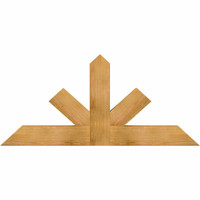 60"W x 27"H x 04"D x 6"F, 11/12 Pitch, Saratoga Rough Sawn Timber Gable Bracket, Western Red Cedar
