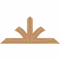 60"W x 27"H x 3 1/2"D x 5 1/2"F, 11/12 Pitch, Richland Smooth Timber Gable Bracket, Western Red Cedar