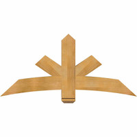 60"W x 27"H x 06"D x 6"F, 11/12 Pitch, Alberta Rough Sawn Timber Gable Bracket, Western Red Cedar