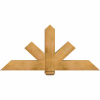 60"W x 27"H x 06"D x 6"F, 11/12 Pitch, Kennewick Rough Sawn Timber Gable Bracket, Western Red Cedar