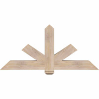 60"W x 27"H x 5 1/2"D x 5 1/2"F, 11/12 Pitch, Kennewick Smooth Timber Gable Bracket, Douglas Fir
