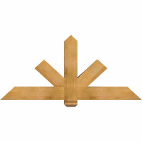 60"W x 27"H x 5 1/2"D x 5 1/2"F, 11/12 Pitch, Kennewick Smooth Timber Gable Bracket, Western Red Cedar
