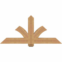 60"W x 27"H x 5 1/2"D x 5 1/2"F, 11/12 Pitch, Redmond Smooth Timber Gable Bracket, Western Red Cedar
