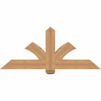 60"W x 25"H x 5 1/2"D x 5 1/2"F, 10/12 Pitch, Redmond Smooth Timber Gable Bracket, Western Red Cedar