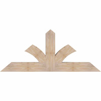 60"W x 25"H x 5 1/2"D x 5 1/2"F, 10/12 Pitch, Richland Smooth Timber Gable Bracket, Douglas Fir