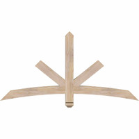 60"W x 30"H x 3 1/2"D x 3 1/2"F, 12/12 Pitch, Alberta Smooth Timber Gable Bracket, Douglas Fir