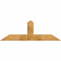 60"W x 20"H x 04"D x 6"F, 08/12 Pitch, Portland Rough Sawn Timber Gable Bracket, Western Red Cedar