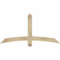 60"W x 30"H x 04"D x 4"F, 12/12 Pitch, Bellingham Rough Sawn Timber Gable Bracket, Douglas Fir