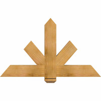 48"W x 28"H x 3 1/2"D x 5 1/2"F, 14/12 Pitch, Kennewick Smooth Timber Gable Bracket, Western Red Cedar
