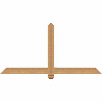 60"W x 30"H x 3 1/2"D x 3 1/2"F, 12/12 Pitch, Eugene Smooth Timber Gable Bracket, Western Red Cedar