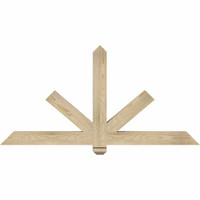 60"W x 30"H x 04"D x 4"F, 12/12 Pitch, Kennewick Rough Sawn Timber Gable Bracket, Douglas Fir