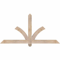 60"W x 30"H x 3 1/2"D x 3 1/2"F, 12/12 Pitch, Redmond Smooth Timber Gable Bracket, Douglas Fir