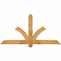 60"W x 30"H x 04"D x 4"F, 12/12 Pitch, Redmond Rough Sawn Timber Gable Bracket, Western Red Cedar