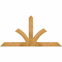 60"W x 30"H x 04"D x 4"F, 12/12 Pitch, Richland Rough Sawn Timber Gable Bracket, Western Red Cedar