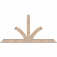 60"W x 30"H x 3 1/2"D x 3 1/2"F, 12/12 Pitch, Richland Smooth Timber Gable Bracket, Douglas Fir