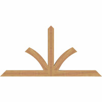 60"W x 30"H x 3 1/2"D x 3 1/2"F, 12/12 Pitch, Richland Smooth Timber Gable Bracket, Western Red Cedar