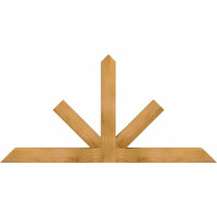 60"W x 30"H x 04"D x 4"F, 12/12 Pitch, Saratoga Rough Sawn Timber Gable Bracket, Western Red Cedar