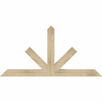 60"W x 30"H x 04"D x 4"F, 12/12 Pitch, Saratoga Rough Sawn Timber Gable Bracket, Douglas Fir