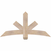 60"W x 30"H x 3 1/2"D x 5 1/2"F, 12/12 Pitch, Alberta Smooth Timber Gable Bracket, Douglas Fir