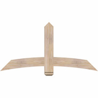 60"W x 30"H x 3 1/2"D x 5 1/2"F, 12/12 Pitch, Bellingham Smooth Timber Gable Bracket, Douglas Fir