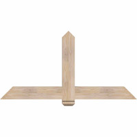 60"W x 30"H x 3 1/2"D x 5 1/2"F, 12/12 Pitch, Eugene Smooth Timber Gable Bracket, Douglas Fir