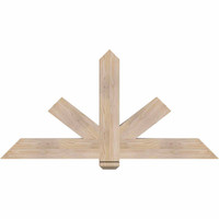 60"W x 30"H x 3 1/2"D x 5 1/2"F, 12/12 Pitch, Kennewick Smooth Timber Gable Bracket, Douglas Fir