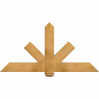 60"W x 30"H x 3 1/2"D x 5 1/2"F, 12/12 Pitch, Kennewick Smooth Timber Gable Bracket, Western Red Cedar