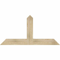 60"W x 30"H x 04"D x 6"F, 12/12 Pitch, Portland Rough Sawn Timber Gable Bracket, Douglas Fir