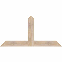 60"W x 30"H x 3 1/2"D x 5 1/2"F, 12/12 Pitch, Portland Smooth Timber Gable Bracket, Douglas Fir