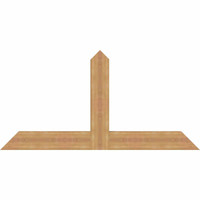 60"W x 30"H x 3 1/2"D x 5 1/2"F, 12/12 Pitch, Portland Smooth Timber Gable Bracket, Western Red Cedar