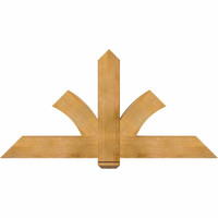 60"W x 30"H x 04"D x 6"F, 12/12 Pitch, Redmond Rough Sawn Timber Gable Bracket, Western Red Cedar