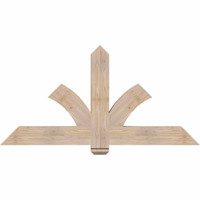 60"W x 30"H x 3 1/2"D x 5 1/2"F, 12/12 Pitch, Redmond Smooth Timber Gable Bracket, Douglas Fir