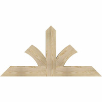60"W x 30"H x 04"D x 6"F, 12/12 Pitch, Richland Rough Sawn Timber Gable Bracket, Douglas Fir
