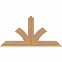 60"W x 30"H x 3 1/2"D x 5 1/2"F, 12/12 Pitch, Richland Smooth Timber Gable Bracket, Western Red Cedar
