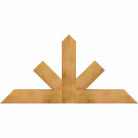 60"W x 30"H x 04"D x 6"F, 12/12 Pitch, Saratoga Rough Sawn Timber Gable Bracket, Western Red Cedar