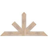 60"W x 30"H x 3 1/2"D x 5 1/2"F, 12/12 Pitch, Saratoga Smooth Timber Gable Bracket, Douglas Fir