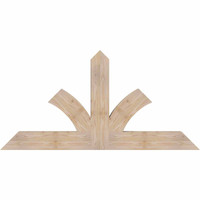 60"W x 30"H x 3 1/2"D x 5 1/2"F, 12/12 Pitch, Richland Smooth Timber Gable Bracket, Douglas Fir