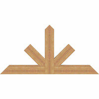 60"W x 30"H x 3 1/2"D x 5 1/2"F, 12/12 Pitch, Saratoga Smooth Timber Gable Bracket, Western Red Cedar