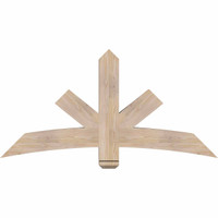 60"W x 30"H x 5 1/2"D x 5 1/2"F, 12/12 Pitch, Alberta Smooth Timber Gable Bracket, Douglas Fir