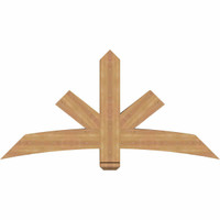 60"W x 30"H x 5 1/2"D x 5 1/2"F, 12/12 Pitch, Alberta Smooth Timber Gable Bracket, Western Red Cedar