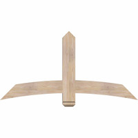 60"W x 30"H x 5 1/2"D x 5 1/2"F, 12/12 Pitch, Bellingham Smooth Timber Gable Bracket, Douglas Fir