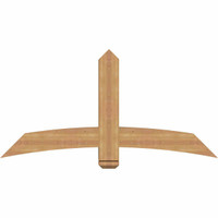 60"W x 30"H x 5 1/2"D x 5 1/2"F, 12/12 Pitch, Bellingham Smooth Timber Gable Bracket, Western Red Cedar