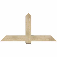 60"W x 30"H x 06"D x 6"F, 12/12 Pitch, Eugene Rough Sawn Timber Gable Bracket, Douglas Fir